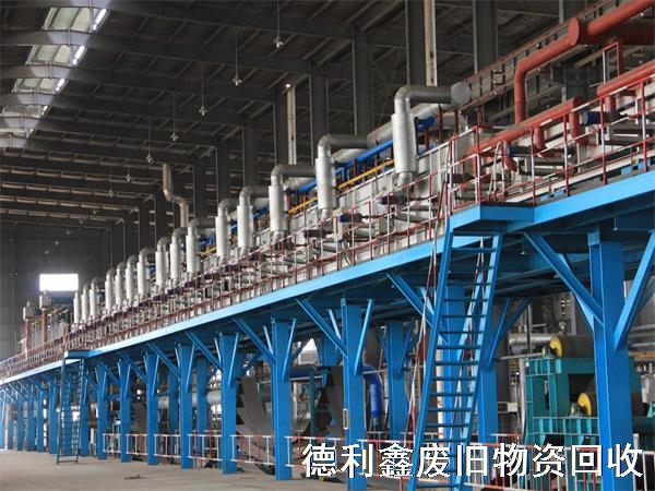 整廠設備回收，(生產線設備拆除)